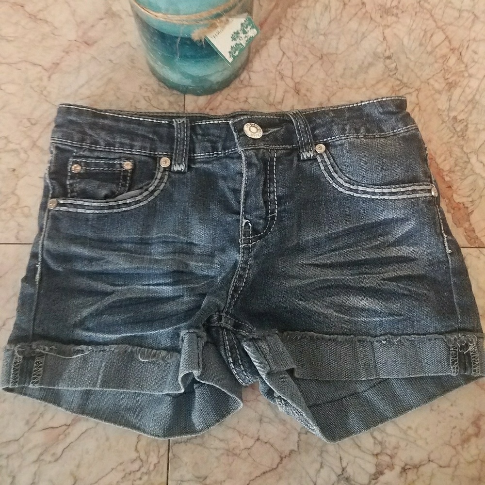 Girls Vigoss jean shorts with Embellishment  # 103